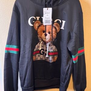Gucci Black Hoodie with Logo Detail